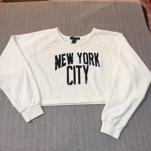 Forever 21 Tops - Forever 21 New York City NYC cropped size Small S